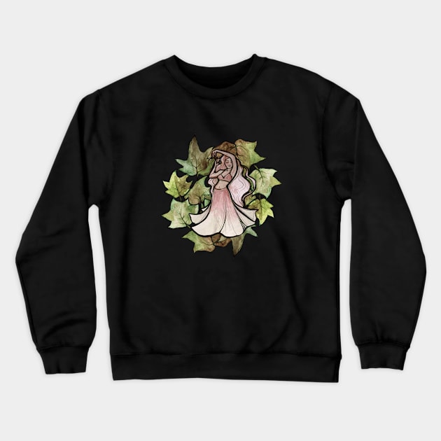 Belly Dancer Ivy Art Crewneck Sweatshirt by bubbsnugg